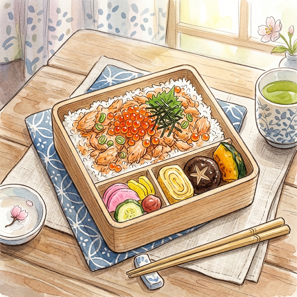石狩鮭めし